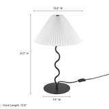 Orchard Squiggle Table Lamp in Black
