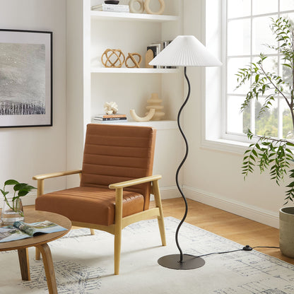 Wave Squiggle Floor Lamp by Furniture for America