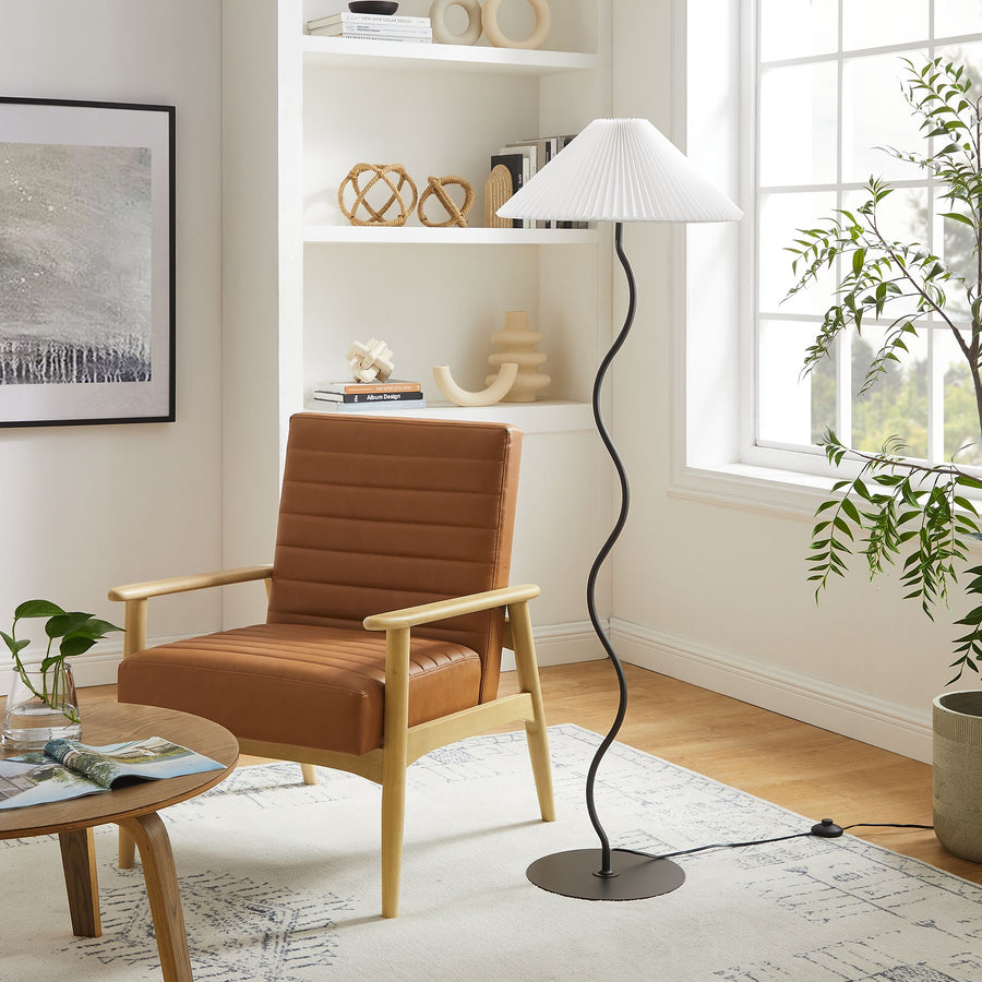 Orchard Squiggle Floor Lamp in Black