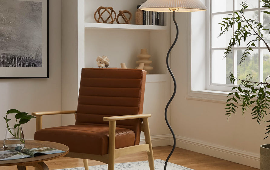 Orchard Squiggle Floor Lamp in Black
