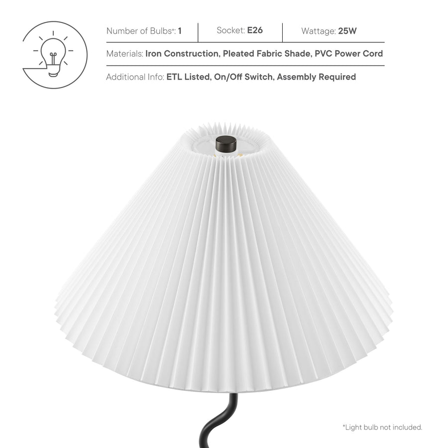 Orchard Squiggle Floor Lamp in Black