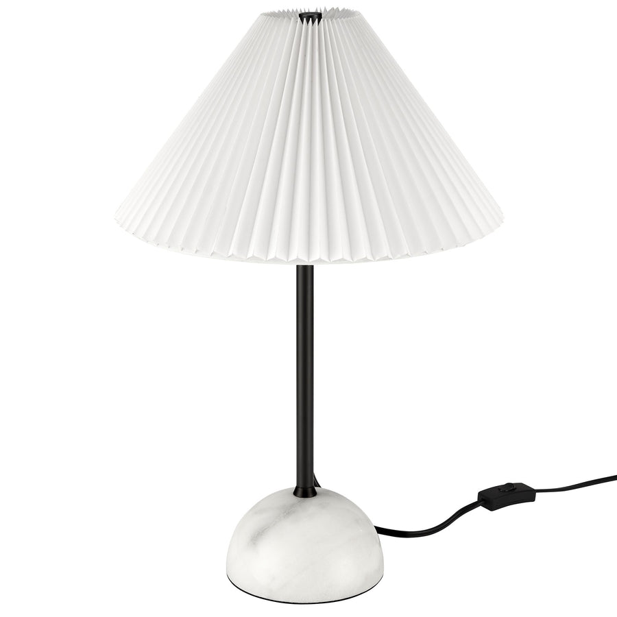 Remy Marble Dome Table Lamp in Black