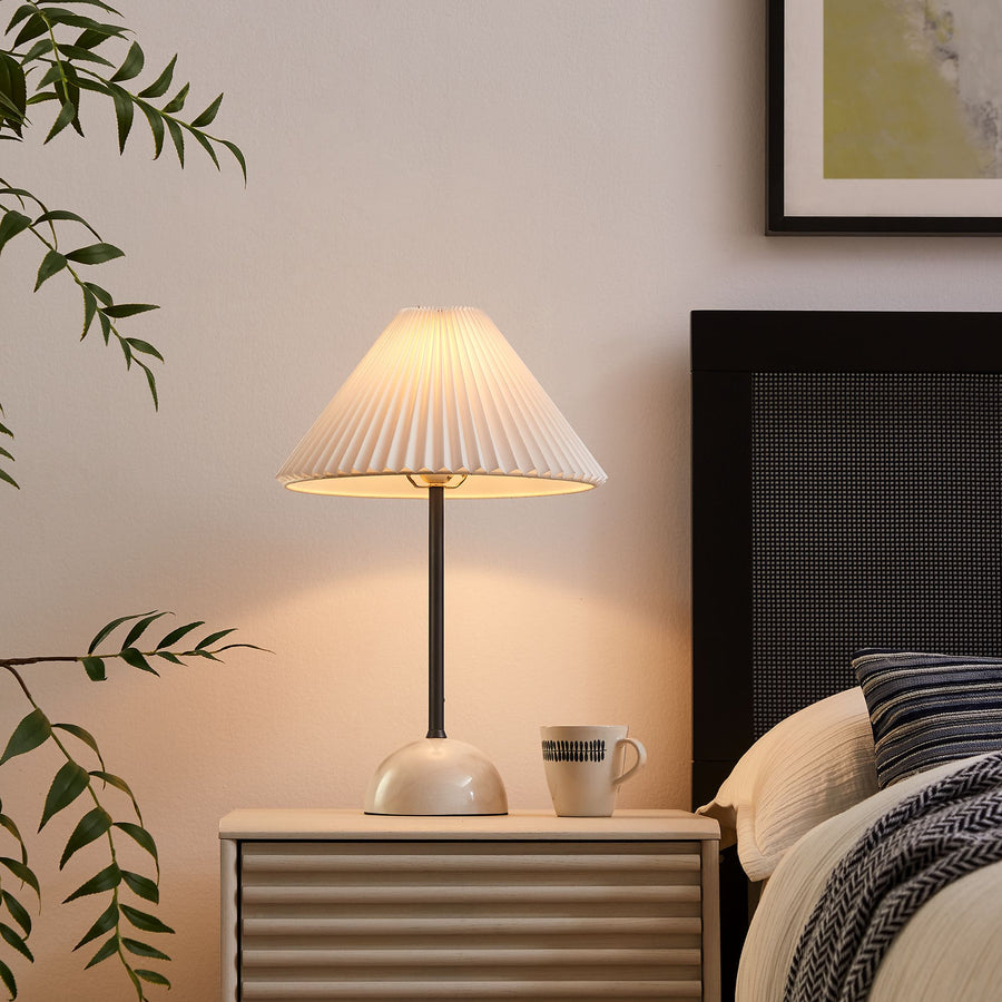 Remy Marble Dome Table Lamp in Black