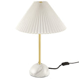 Remy Marble Dome Table Lamp in Brass