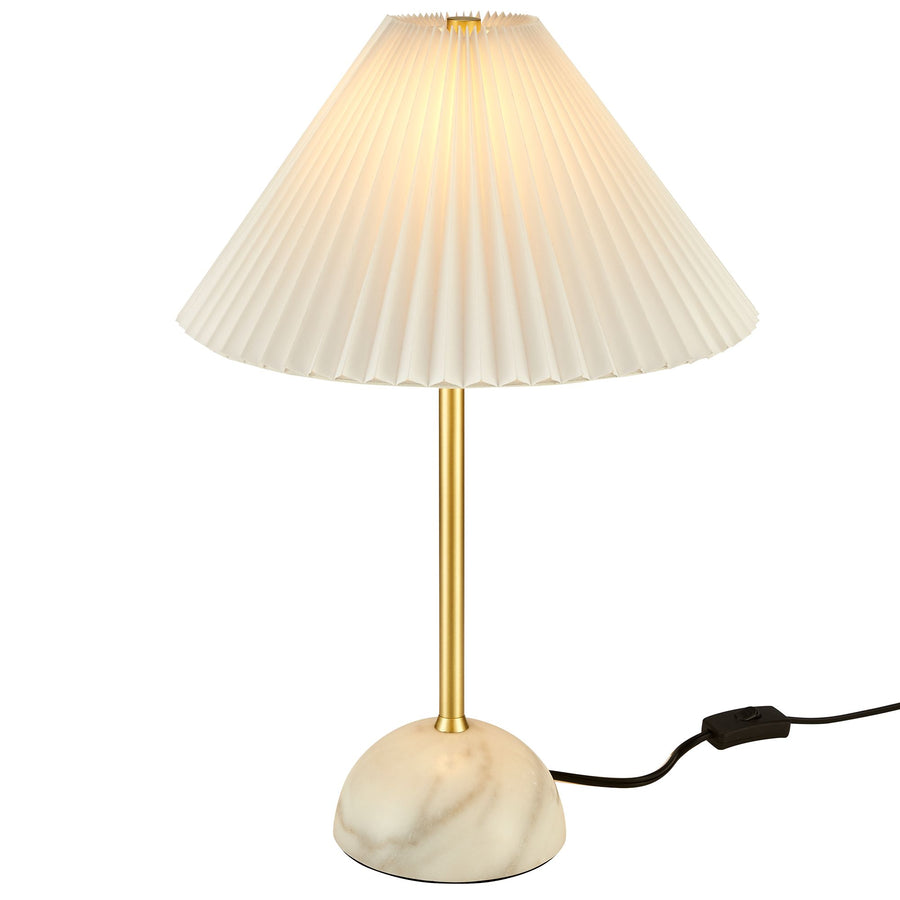 Remy Marble Dome Table Lamp in Brass