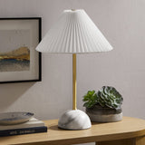 Remy Marble Dome Table Lamp in Brass