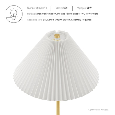 Illusion Marble Dome Table Lamp in Brass