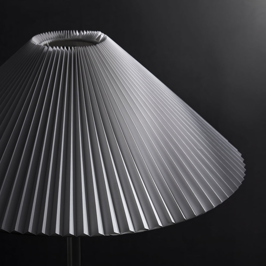 Remy Marble Dome Floor Lamp in Black