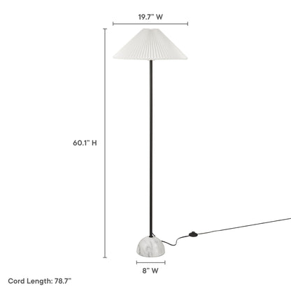 Illusion Marble Dome Floor Lamp by Furniture for America