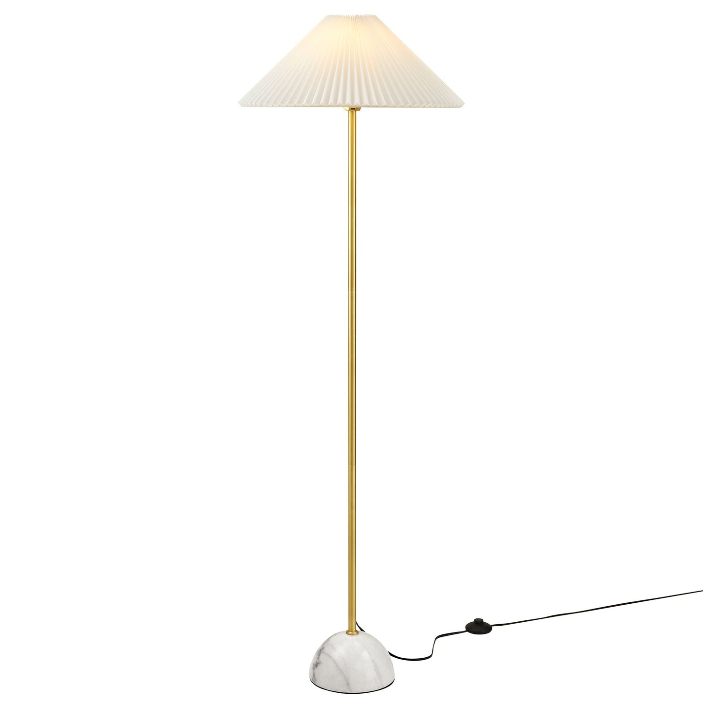 Illusion Marble Dome Floor Lamp by Furniture for America
