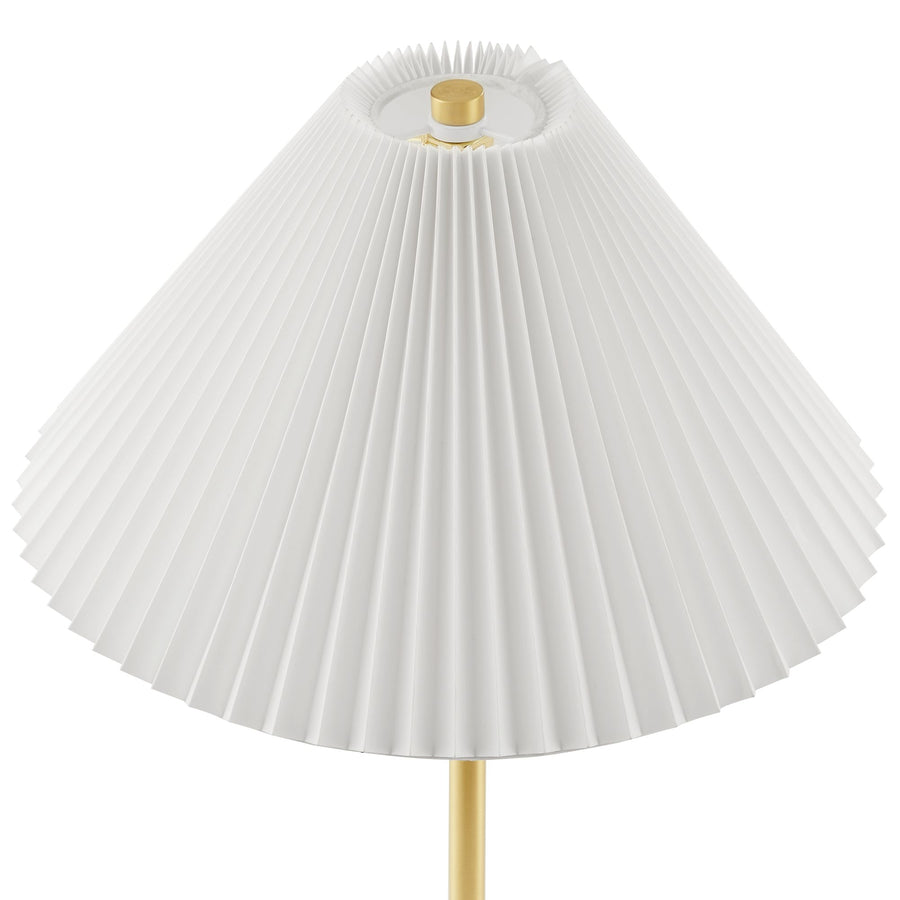 Remy Marble Dome Floor Lamp in Brass