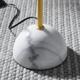 Remy Marble Dome Floor Lamp in Brass