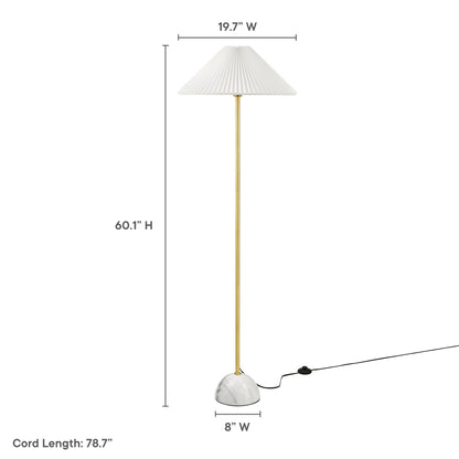 Illusion Marble Dome Floor Lamp by Furniture for America
