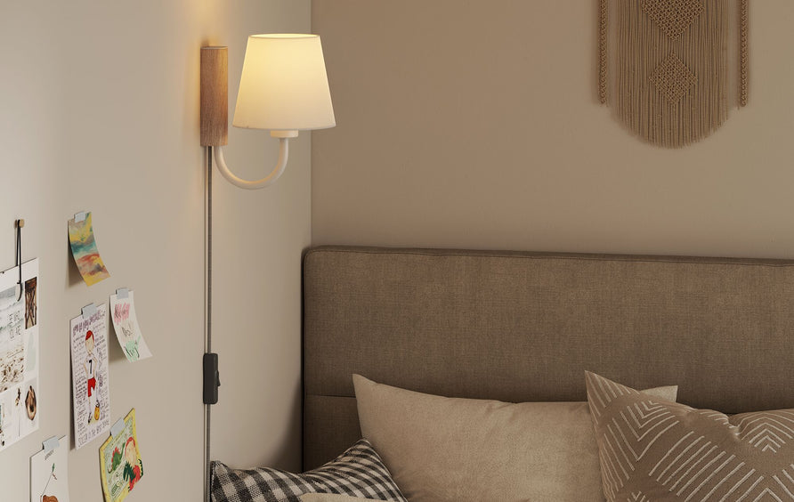 Saffron Swivel Wall Sconce in Natural White