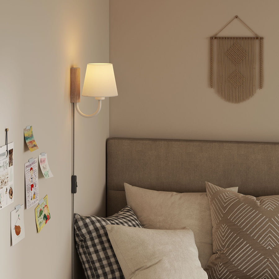 Saffron Swivel Wall Sconce in Natural White