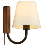 Saffron Swivel Wall Sconce in Walnut Black