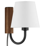 Saffron Swivel Wall Sconce in Walnut Black