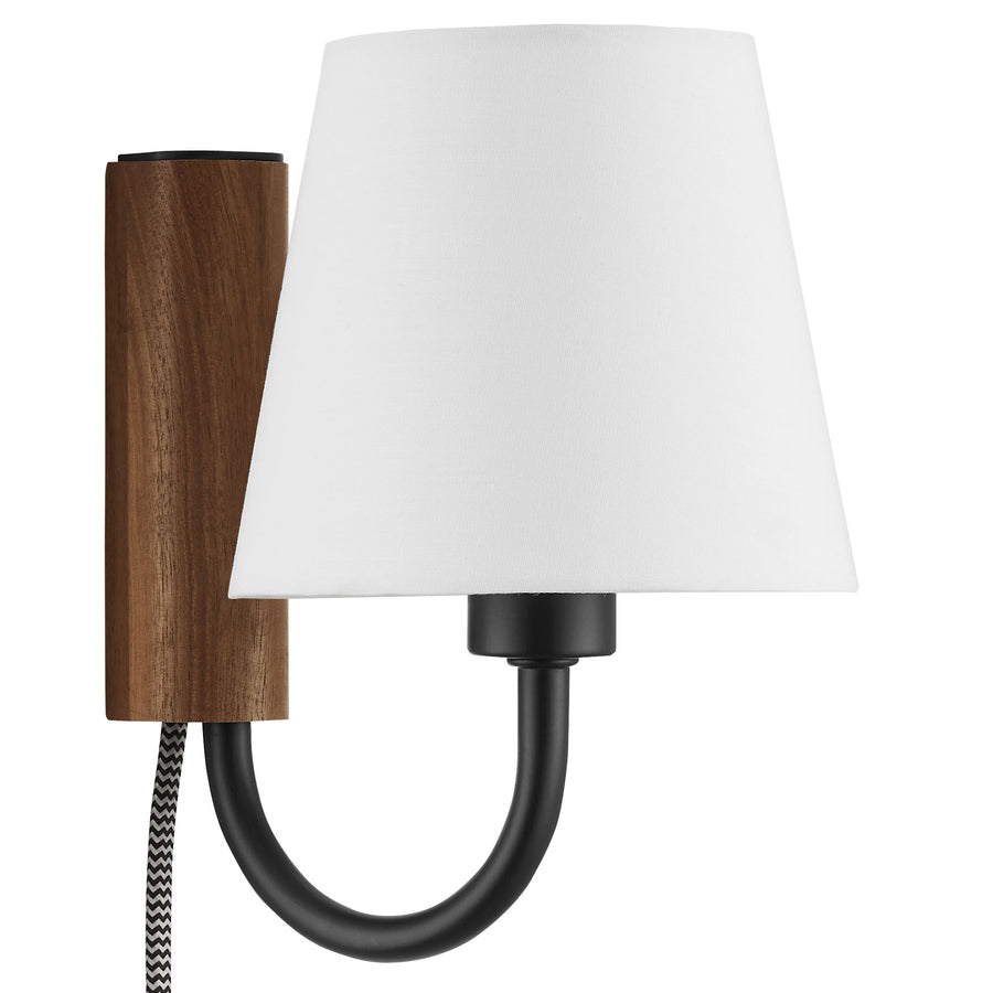 Saffron Swivel Wall Sconce in Walnut Black