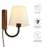 Saffron Swivel Wall Sconce in Walnut Black