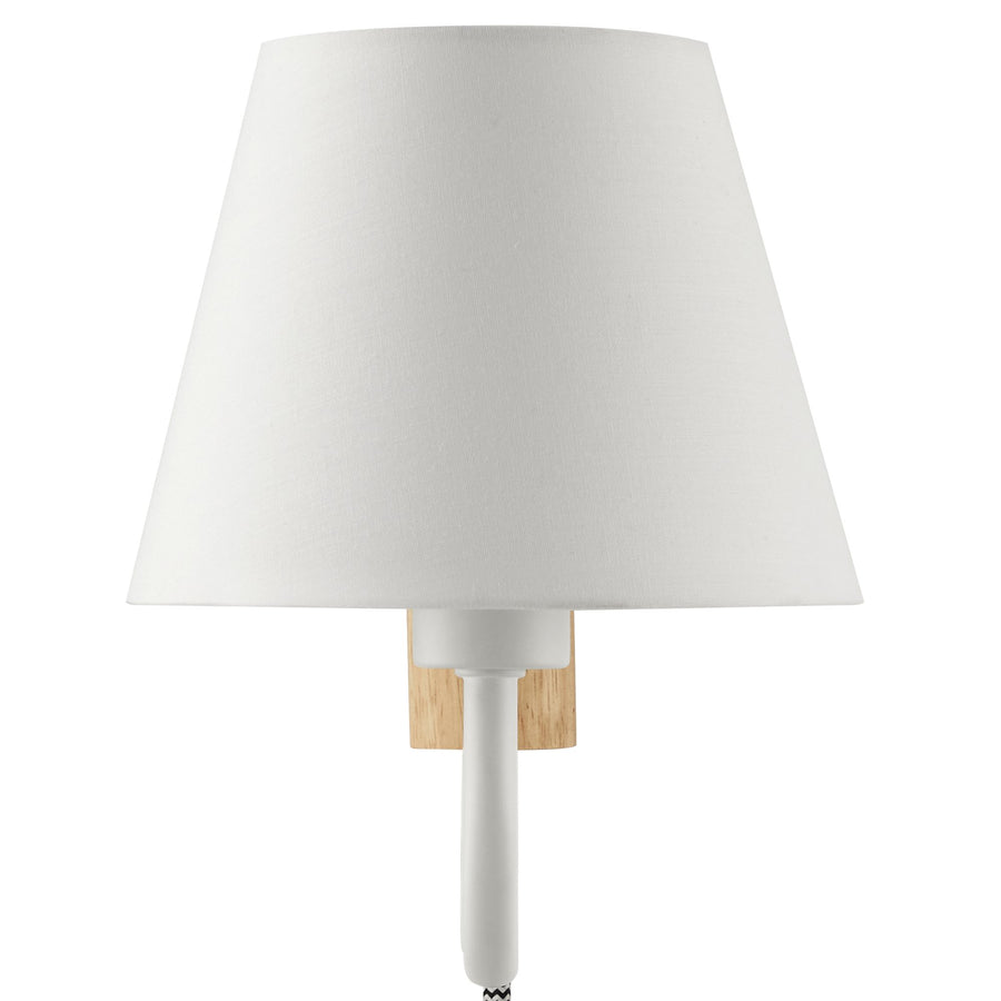 Saffron Squiggle Arm Wall Sconce in Natural White