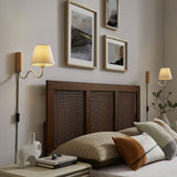 Saffron Squiggle Arm Wall Sconce in Natural White