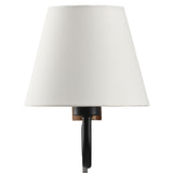Saffron Squiggle Arm Wall Sconce in Walnut Black