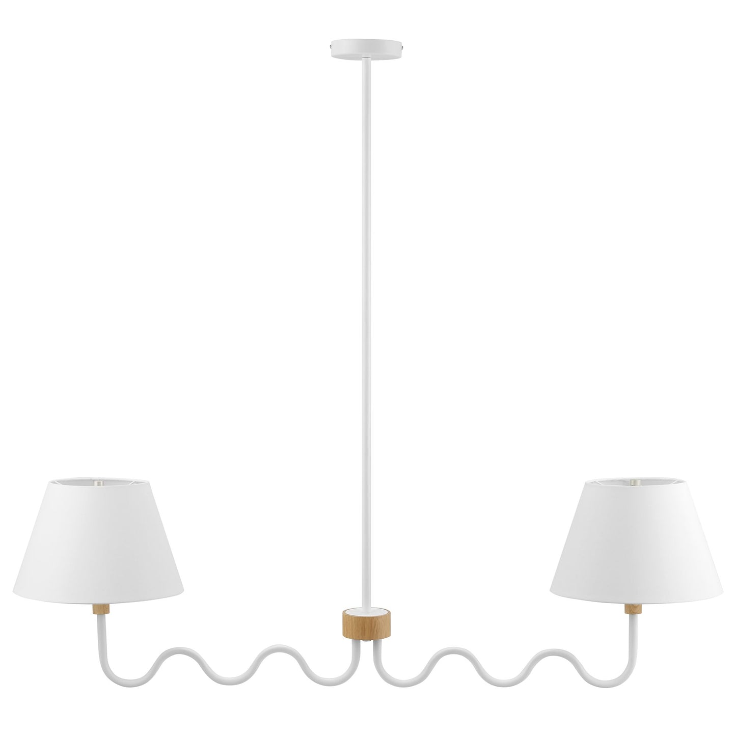 Sunlit Squiggle 2-Arm Pendant Light by Furniture for America