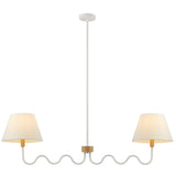 Saffron Squiggle 2-Arm Pendant Light in Natural White