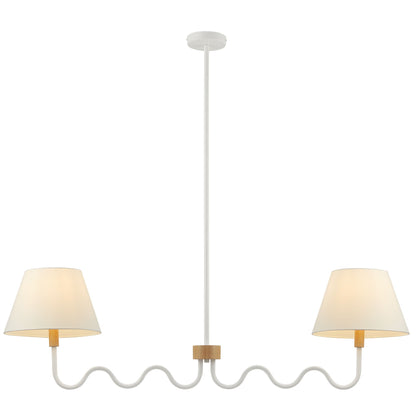 Sunlit Squiggle 2-Arm Pendant Light by Furniture for America