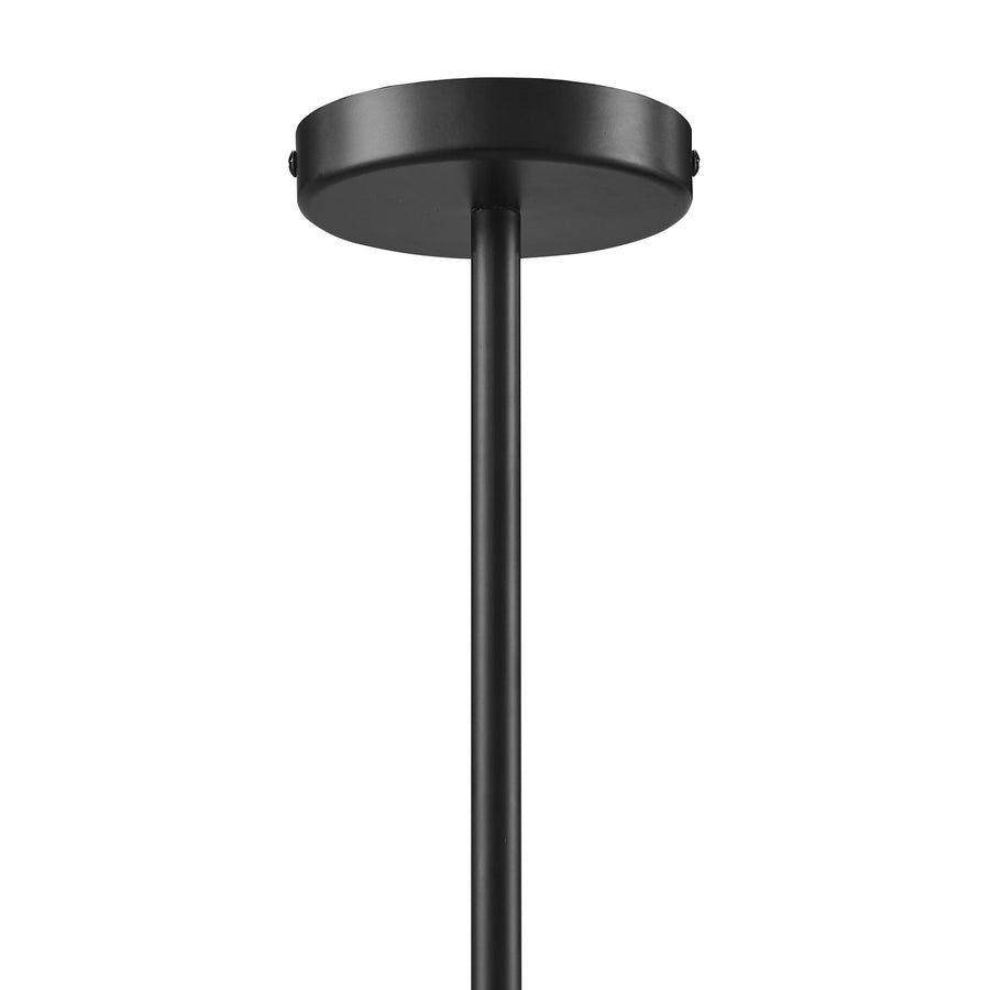 Saffron Squiggle 2-Arm Pendant Light in Walnut Black