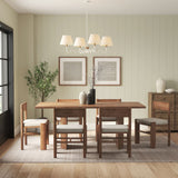 Saffron Squiggle 4-Arm Pendant Light in Natural White