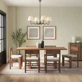 Saffron Squiggle 4-Arm Pendant Light in Walnut Black