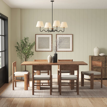Sunlit Squiggle 4-Arm Pendant Light by Furniture for America