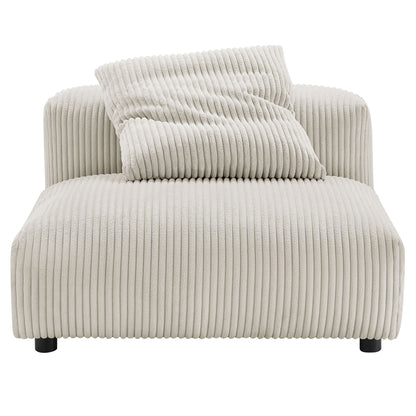 Solace 3-Piece Modular Corduroy Upholstered Sofa by Furniture for America