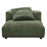 Reed 2-Piece Modular Corduroy Upholstered Sofa in Fern