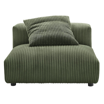 Solace 4-Piece Modular Corduroy Upholstered Sectional Sofa by Furniture for America