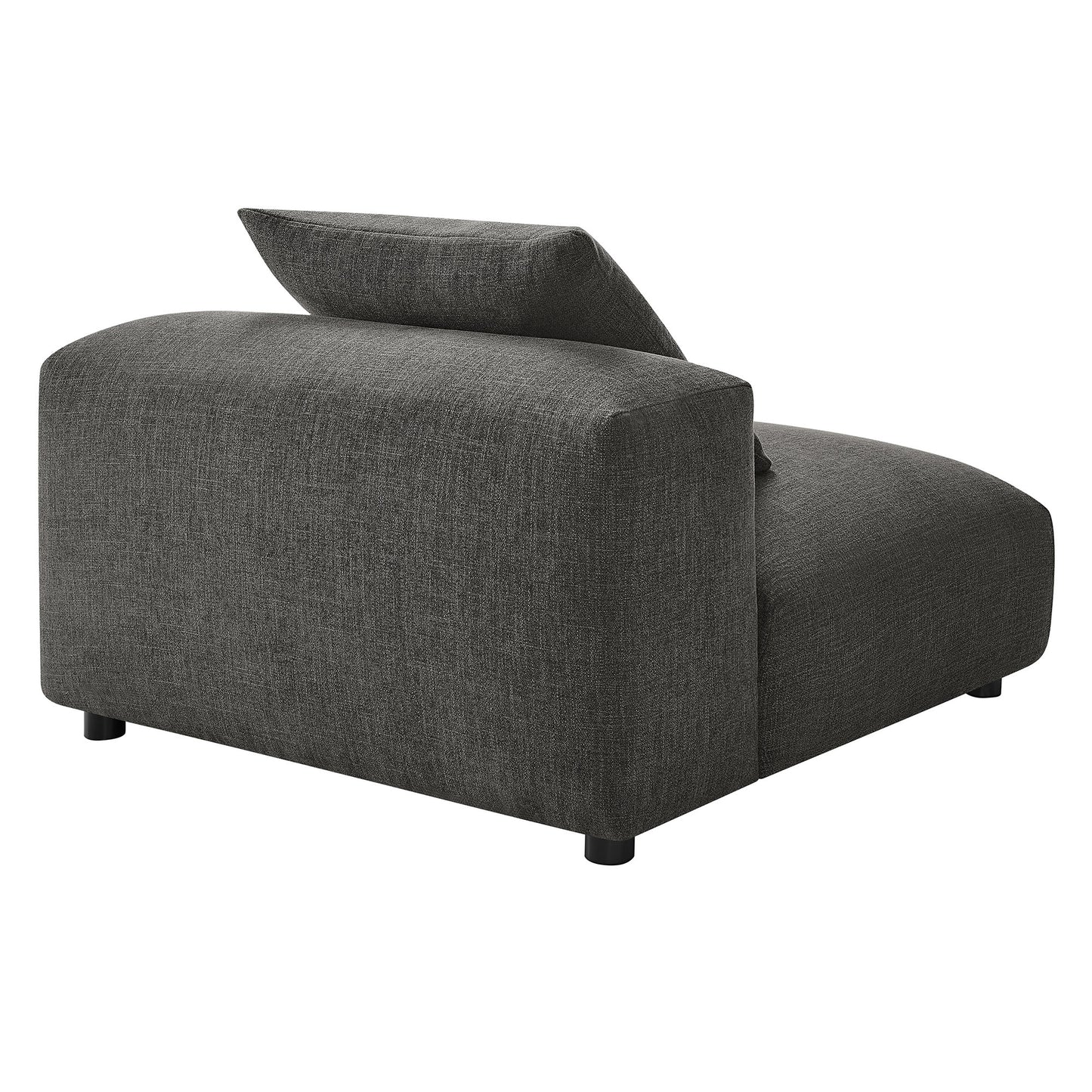 Solace Modular Upholstered Fabric Armless Chair by Furniture For America