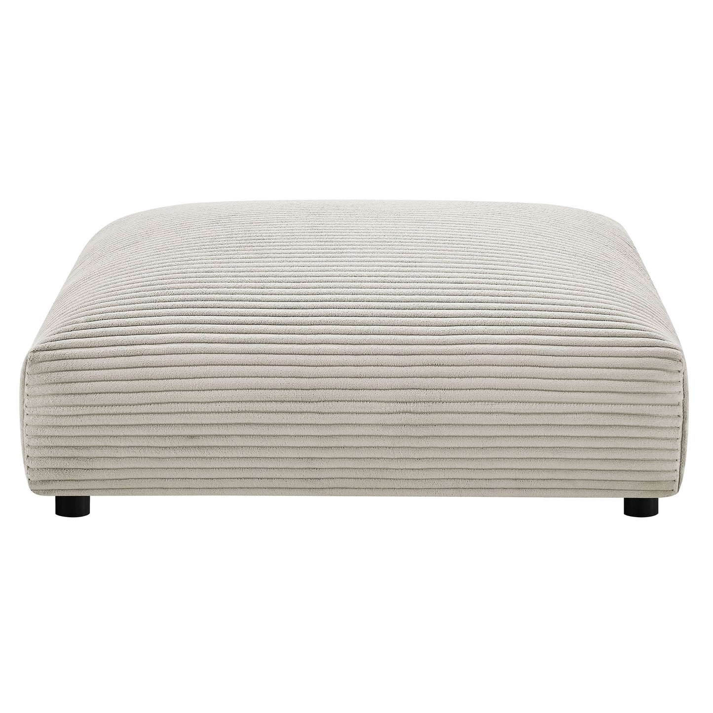 Reed 4-Piece Modular Corduroy Upholstered Sectional Sofa in Almond