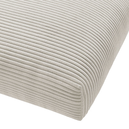 Solace Modular Corduroy Upholstered Ottoman by Furniture For America