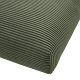 Reed Modular Corduroy Upholstered Ottoman in Fern