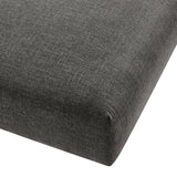 Reed Modular Upholstered Fabric Ottoman in Charcoal