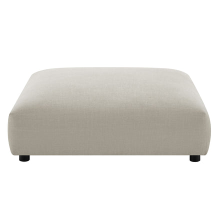Solace Modular Upholstered Fabric Ottoman in Linen