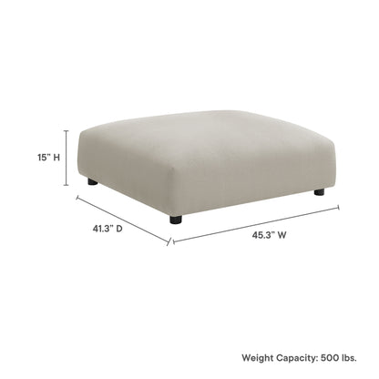 Solace Modular Upholstered Fabric Ottoman by Furniture For America