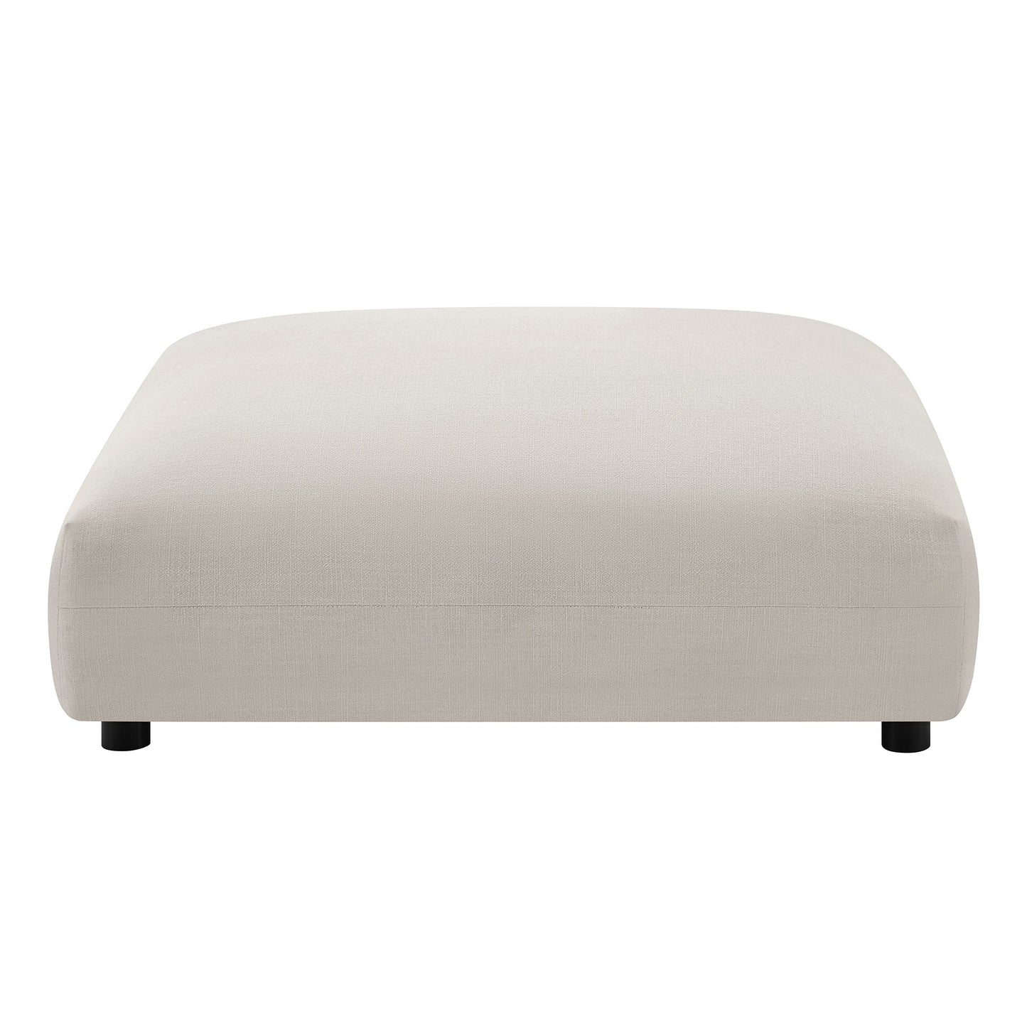 Reed 4-Piece Modular Upholstered Fabric Sectional Sofa With Ottoman in Salt