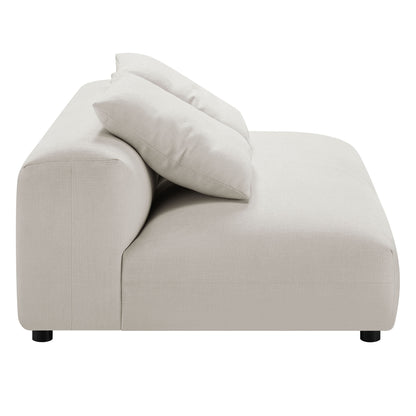 Solace Modular Upholstered Fabric Armless Loveseat by Furniture for America