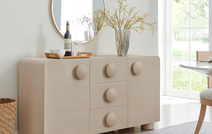 Pinot 57" Sideboard Storage Cabinet in Ash