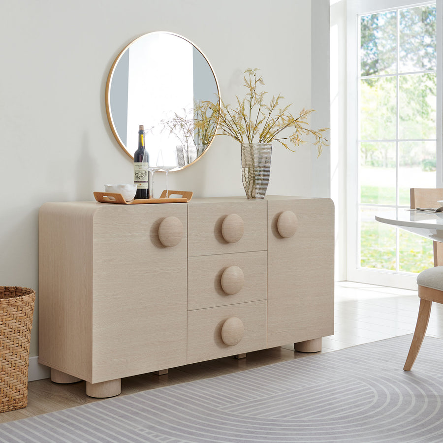 Pinot 57" Sideboard Storage Cabinet in Ash