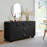 Pinot 57" Sideboard Storage Cabinet in Black