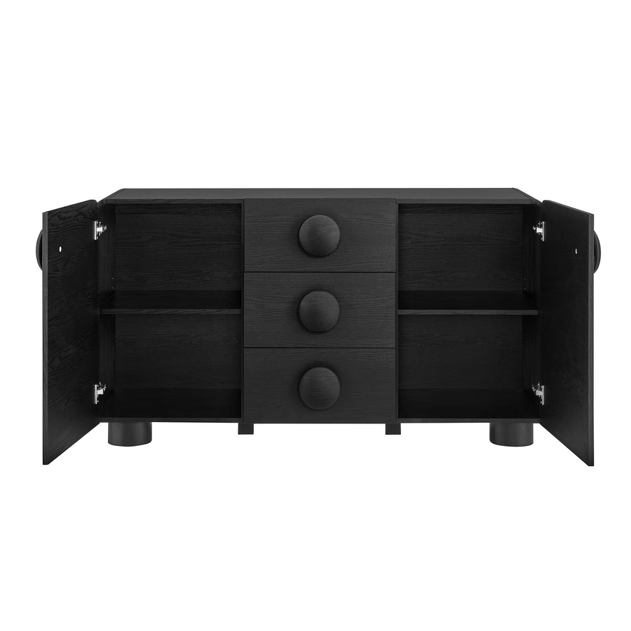 Pinot 57" Sideboard Storage Cabinet in Black
