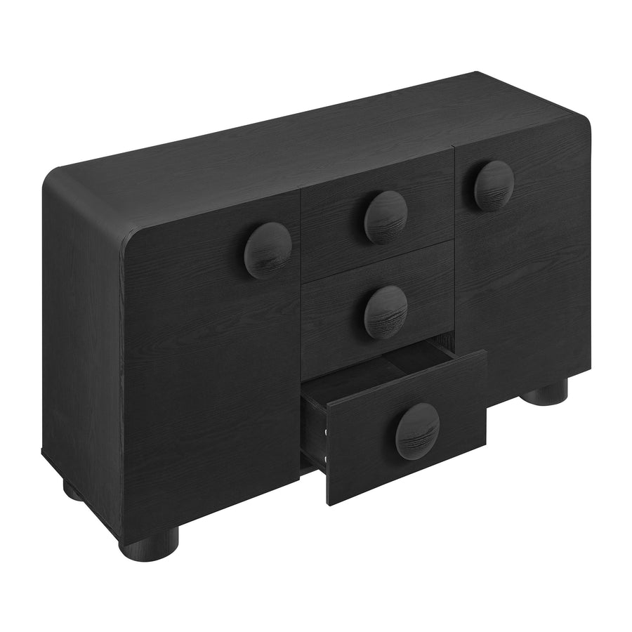 Pinot 57" Sideboard Storage Cabinet in Black
